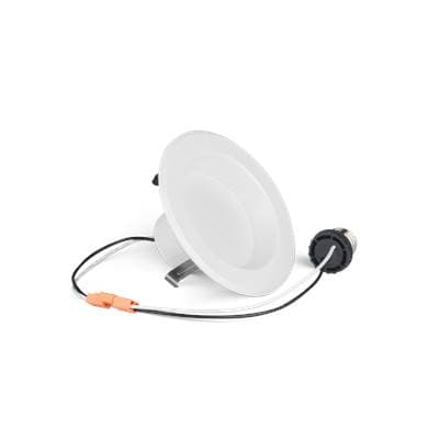 Bulbrite 12W Led 4'' High Lumen 5Cct Downlight Retrofit Smooth White Round Dimmable 90Cri 120V by Bulbrite