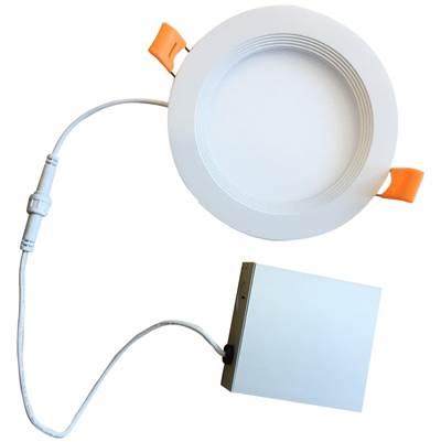 14W Led 6'' Recessed Downlight W/ Metal Jbox and Baffle White Round Dimmable 90Cri 2700K 120V by Bulbrite