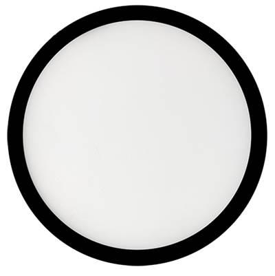 14W Led 7In Flush Mount 3000K Black Dimmable Ja8