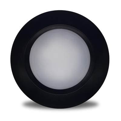 Bulbrite 14W Led 7'' Round Disc Light 3000K Black Aluminum with Pigtail