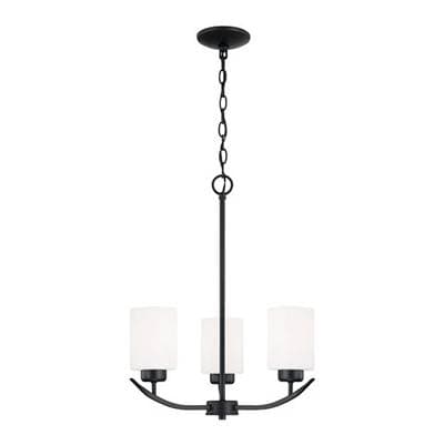 Capital Lighting 3 Light Chandelier - Matte Black