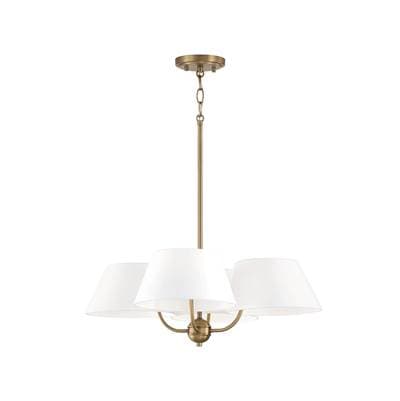 Capital Lighting 4-Light Chandelier - Aged Brass by Capital Lighting
