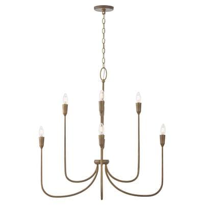 Capital Lighting 33'' W X 32'' H 8-Light Chandelier in - Mystic Bronze