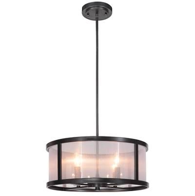 Danbury 4 Light Pendant in Matte Black