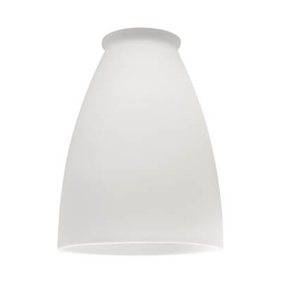 2 1/4'' Glass-Frosted Matte White, Slim Cone