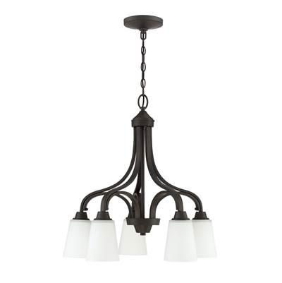 Grace 5 Light Down Chandelier in Espresso by Craftmade