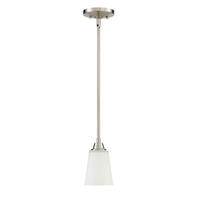 Grace 1 Light Mini Pendant in Brushed Polished Nickel by Craftmade