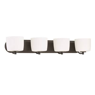 Craftmade Clarendon 4 Light Vanity in - Aged Bronze Brushed by Craftmade