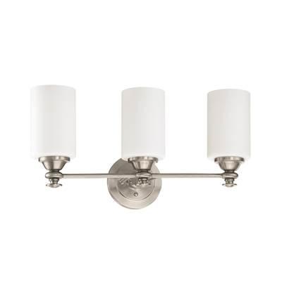 Dardyn 3 Light Vanity in Brushed Polished Nickel by Craftmade