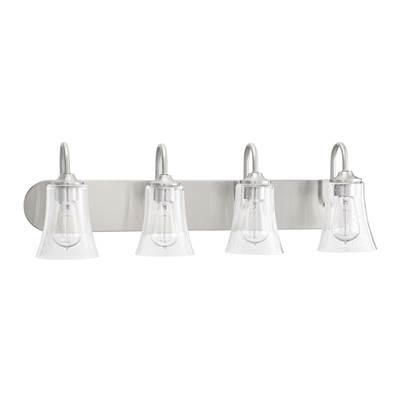 Gwyneth 4 Light Vanity in Brushed Polished Nickel