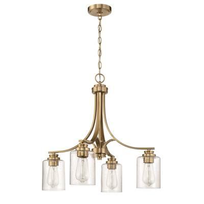 Bolden 4 Light Chandelier in Satin Brass by Craftmade