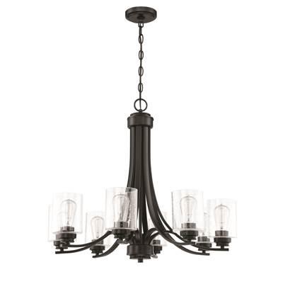 Bolden 8 Light Chandelier in Flat Black by Craftmade