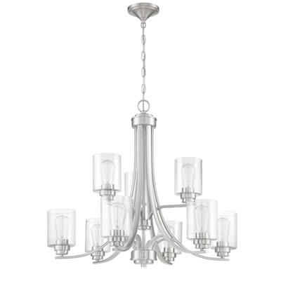 Bolden 9 Light Chandelier in Brushed Polished Nickel