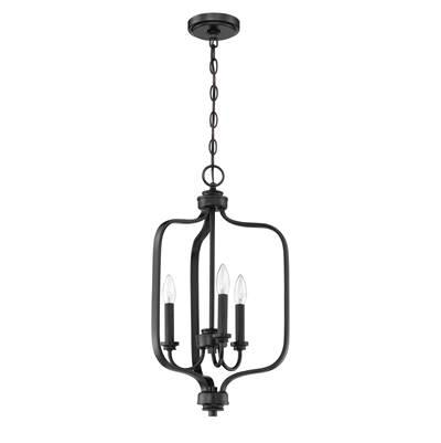 Bolden 3 Light Foyer in Flat Black by Craftmade