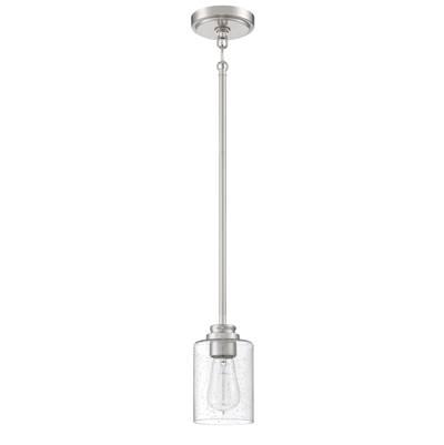 Bolden 1 Light Mini Pendant in Brushed Polished Nickel by Craftmade