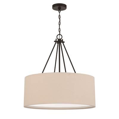 Duke 3 Light 24'' Pendant in Flat Black by Craftmade