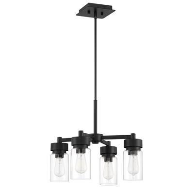 Bennet 4 Light Outdoor Chandelier in Midnight