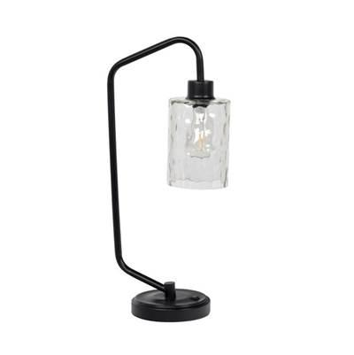 1 Light Metal Base Table Lamp w/ USB in Flat Black by Craftmade