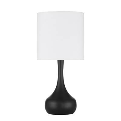 Pallo 1 Light Table Lamp in Flat Black by Craftmade