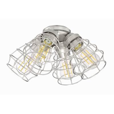 4 Light Cage Light Kit in Brushed Polished Nickel by Craftmade