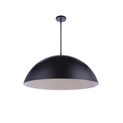 34.75'' Diameter Sculptural Statement Dome Pendant in Flat Black by Craftmade