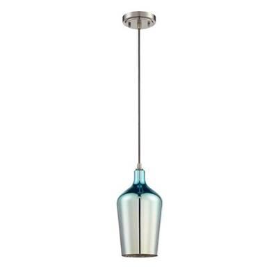 6'' 1 Light Mini Pendant in Brushed Polished Nickel