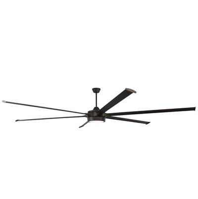 Prost 120'' 6-Blade Indoor/Outdoor (Damp) Ceiling Fan in Espresso w/ Espresso Blades,  Light Kit Included (optional) by Craftmade