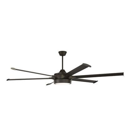 Prost 78'' 6-Blade Indoor/Outdoor (Damp) Ceiling Fan in Espresso w/ Espresso Blades; Light Kit Included (optional) by Craftmade