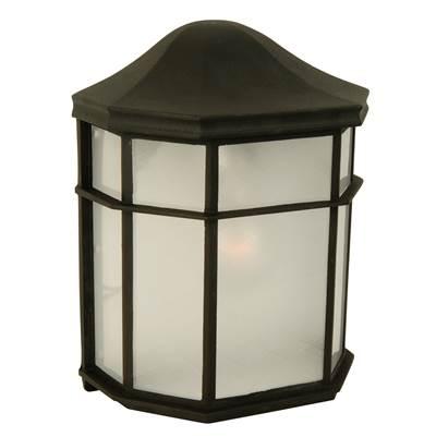 Contractor's 1 Light Small Outdoor Wall Mount in Textured Black
