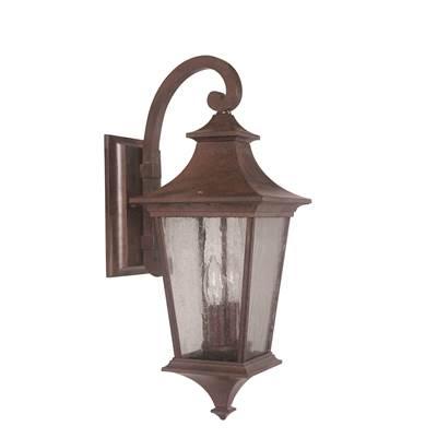 Argent II 2 Light Medium Outdoor Wall Lantern in Aged Bronze by Craftmade