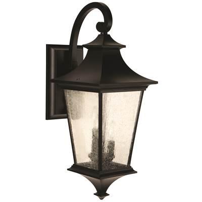 Argent II 3 Light Large Outdoor Wall Lantern in Midnight by Craftmade