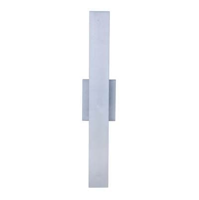 Craftmade Rens 1 Light Large Outdoor LED Wall Lantern in - Brushed Aluminum by Craftmade