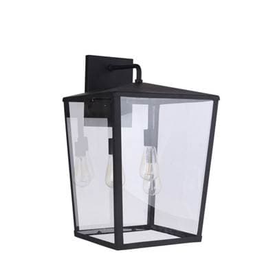 Craftmade Olsen 3 Light Extra Large Outdoor Wall Lantern in - Midnight by Craftmade
