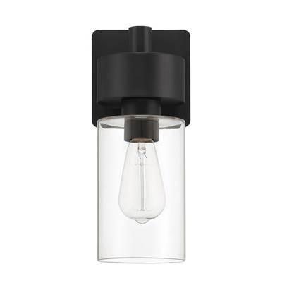 Bennet 1 Light Small Outdoor Wall Lantern in Midnight