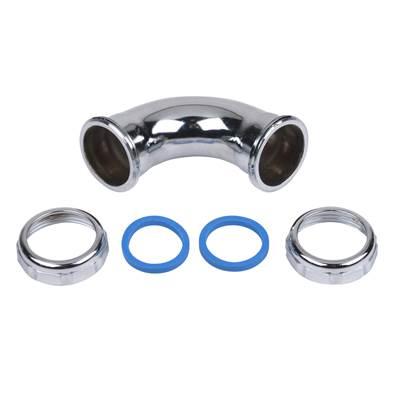 Dearborn Brass 1-1/4 90 Degree Slip Joint Elbow, Chrome, 20 Gauge