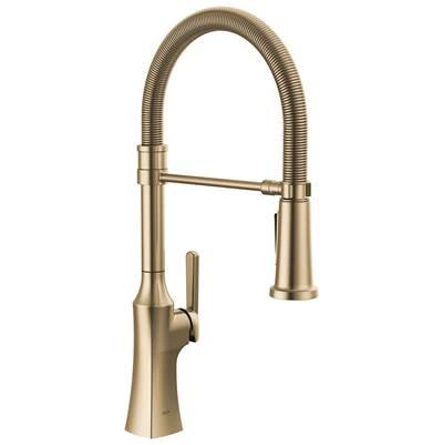 ErmeloE Single Handle Pull-Down Spring Kitchen Faucet