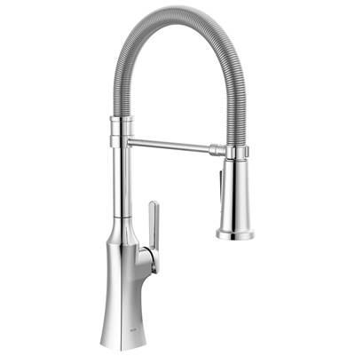 ErmeloE Pro Single Handle Pull-Down Kitchen Faucet With Spring Spout