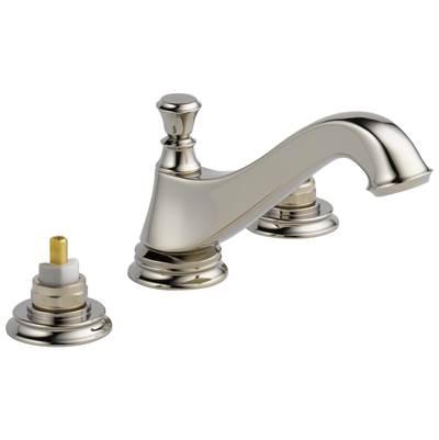 CassidyE Two Handle Widespread Bathroom Faucet - Low Arc Spout - Less Handles by Delta Faucet