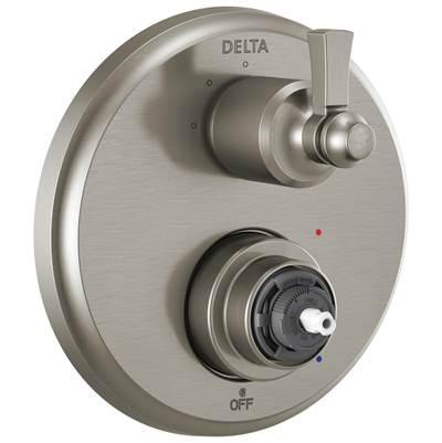 DorvalE Traditional 2-Handle Monitor 14 Series Valve Trim with 3 Setting Diverter - Stainless by Delta Faucet
