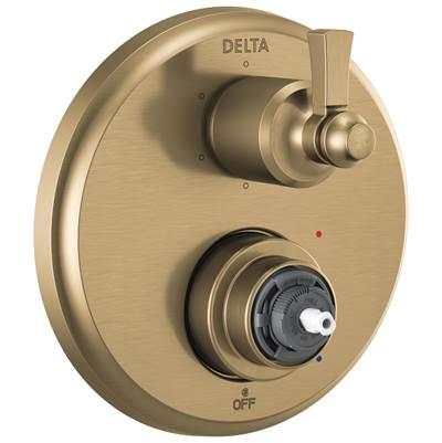 DorvalE Traditional 2-Handle Monitor 14 Series Valve Trim with 6 Setting Diverter - Champagne Bronze by Delta Faucet