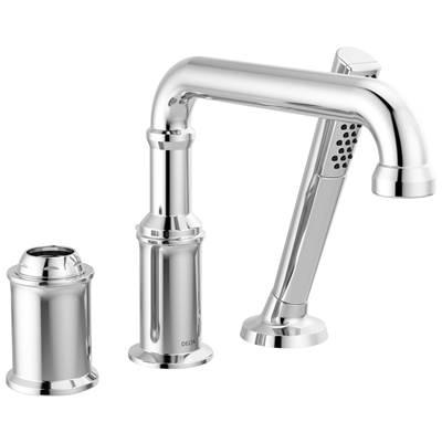 BroderickE Three Hole Roman Tub Trim with Hand Shower - Less Handle by Delta Faucet