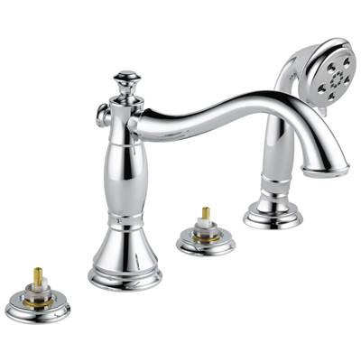 CassidyE Roman Tub with Hand Shower Trim - Less Handles by Delta Faucet