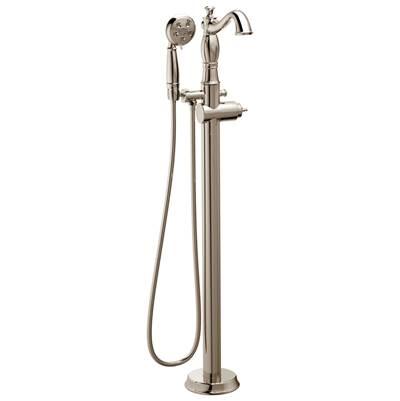 CassidyE Single Handle Floor Mount Tub Filler Trim with Hand Shower - Less Handle by Delta Faucet