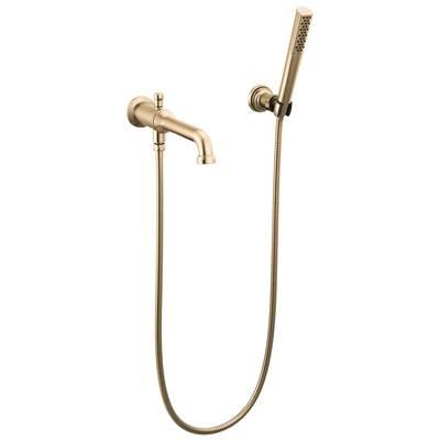 BroderickE Wall Mount Tub Filler Trim with Hand Shower - Less Handles by Delta Faucet