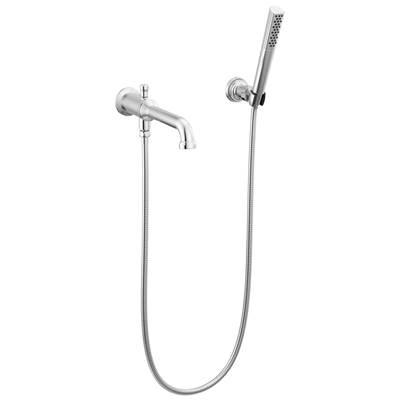 BroderickE Wall Mount Tub Filler Trim with Hand Shower - Less Handles by Delta Faucet