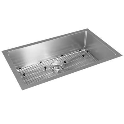 16 Gauge Stainless Steel 30.5'' x 18.5'' x 8'' Single Bowl Undermount Kitchen Sink Kit by Elkay Reserve Selection