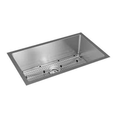 16 Gauge Stainless Steel 32.5'' x 18'' x 10'' Single Bowl Undermount Kit by Elkay Reserve Selection