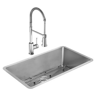 16 Gauge Stainless Steel 32.5'' x 18'' x 10'' Single Bowl Undermount Kit with Faucet by Elkay Reserve Selection