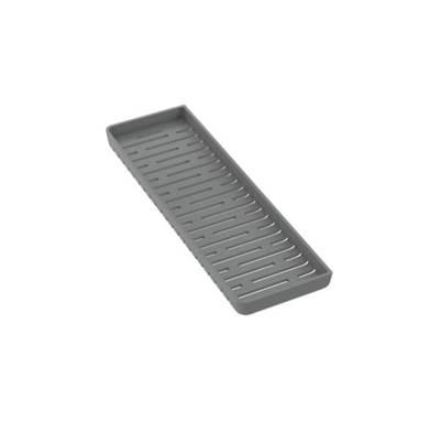 Quartz Luxe Workstation Accessory Shelf 1/4 Gray