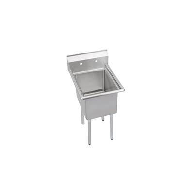 1 Compartment Sink, 23X30 OA, 18X24 Bowl, 14 Deep, No DBs, SS Legs, 16 GA 300 Series SS, NSF
